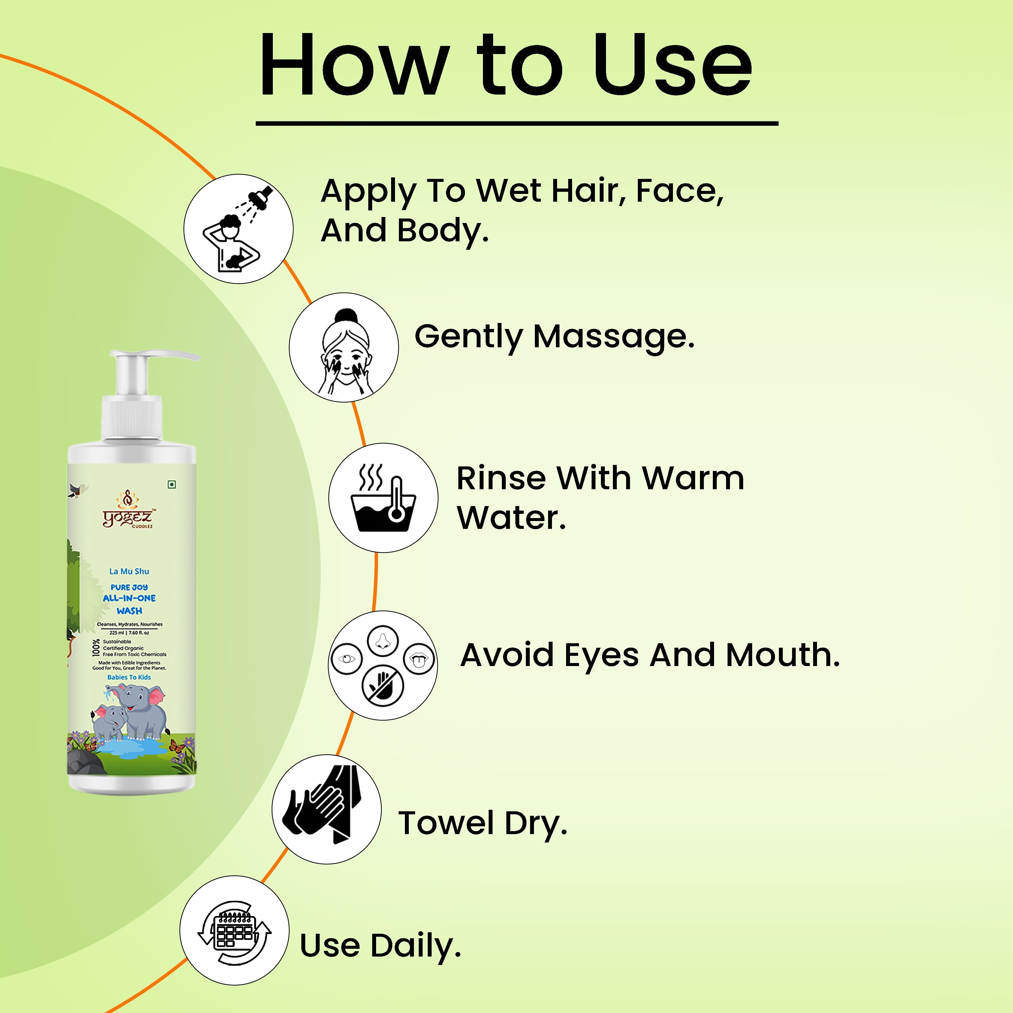 Yogez La Mu Shu Pure Joy All-in-One Wash | Grocsy