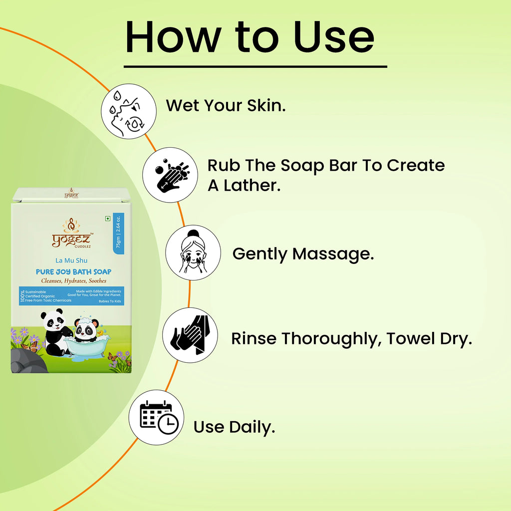 Yogez La Mu Shu Pure Joy Bath Soap | Grocsy