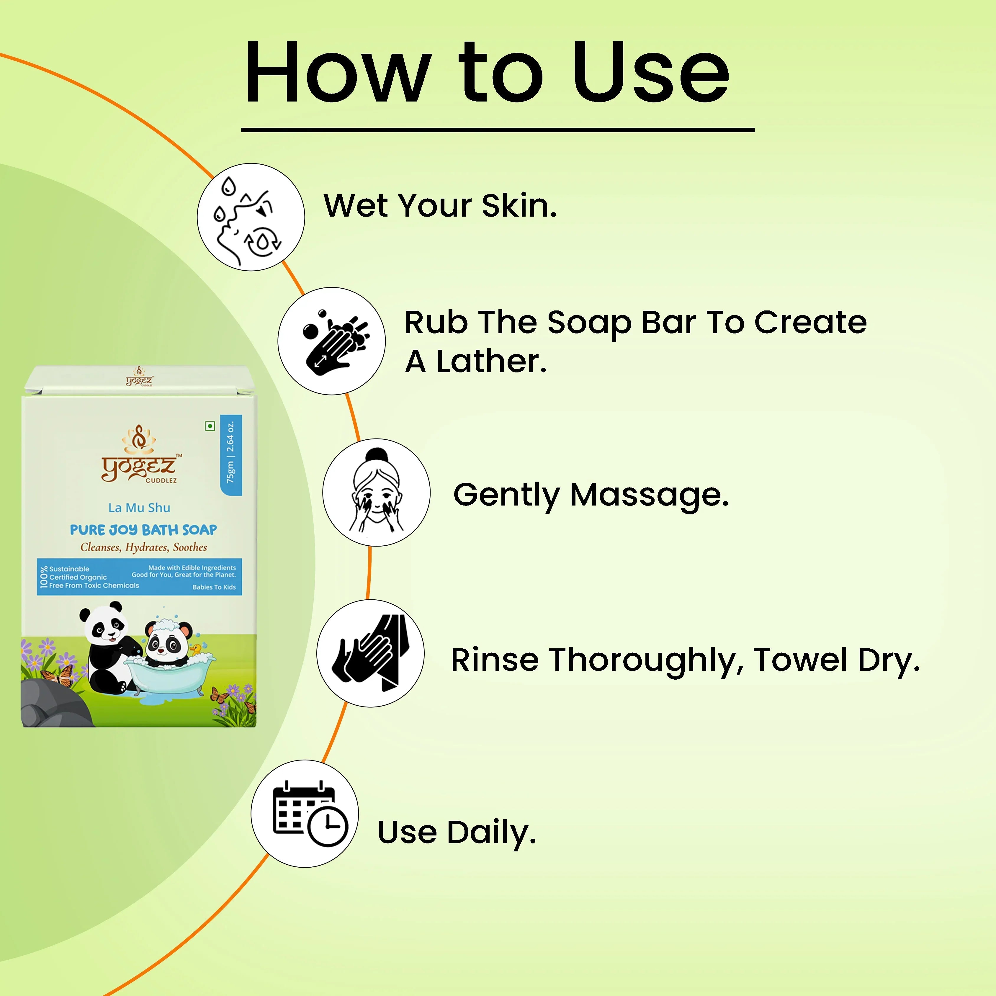 Yogez La Mu Shu Pure Joy Bath Soap | Grocsy