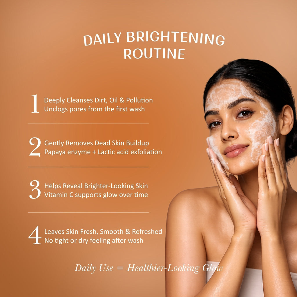 Velleja De-Tan & Exfoliating Face Wash | Vitamin C Tan Removal & Brightening Face Cleanser | Grocsy