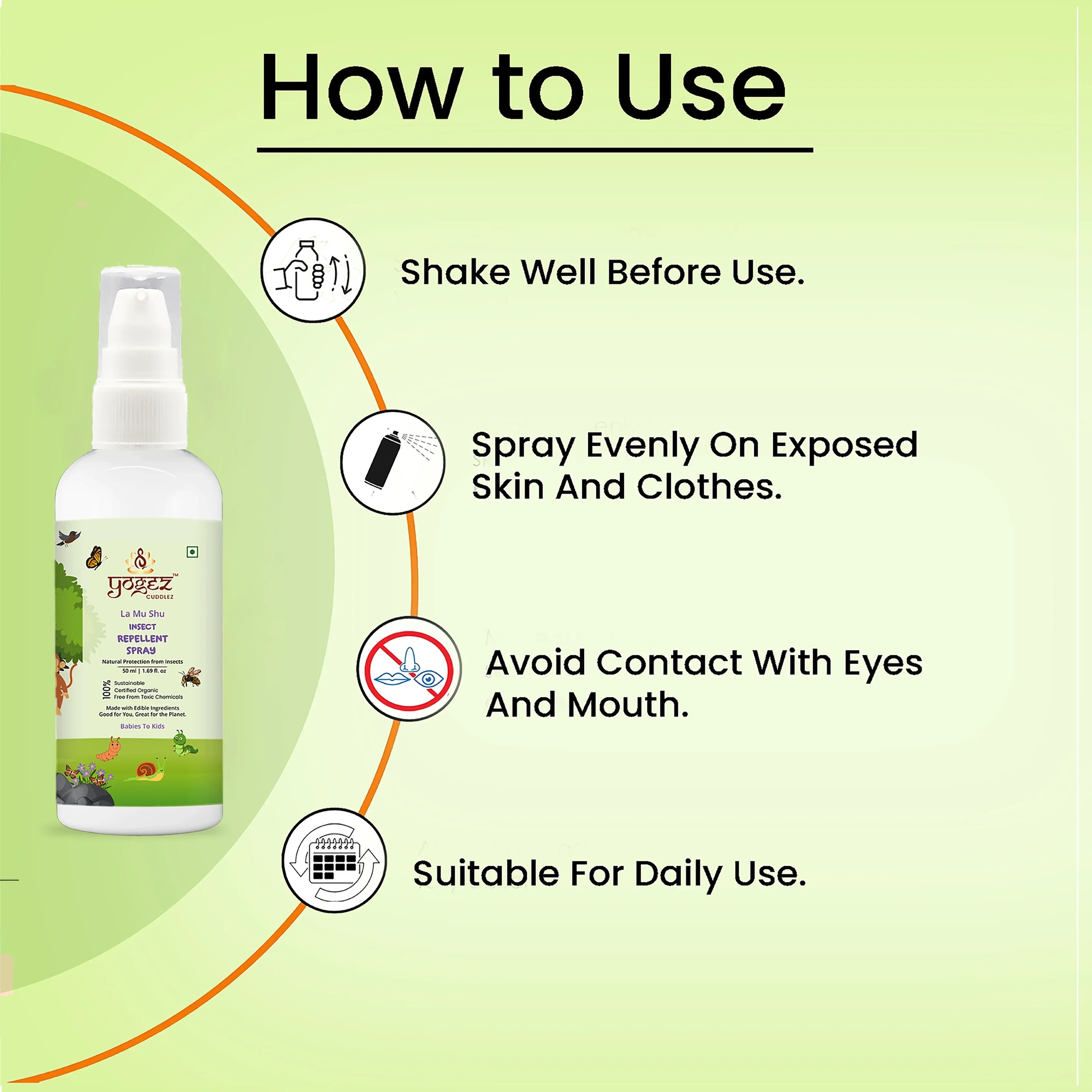 Yogez La Mu Shu Insect Repellent Spray | Grocsy