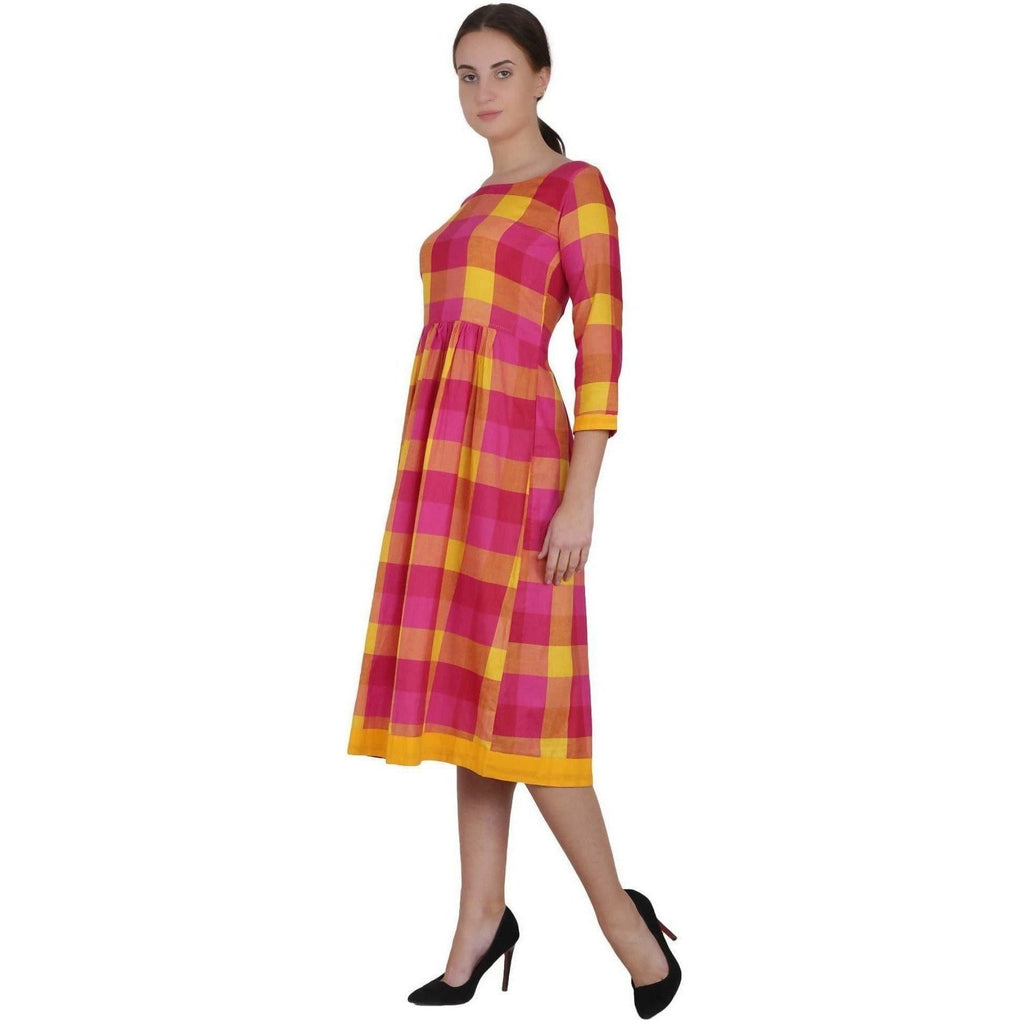 Kanoor Women's Multi Rayon Frock Style Kurti | Grocsy