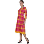 Kanoor Women's Multi Rayon Frock Style Kurti | Grocsy