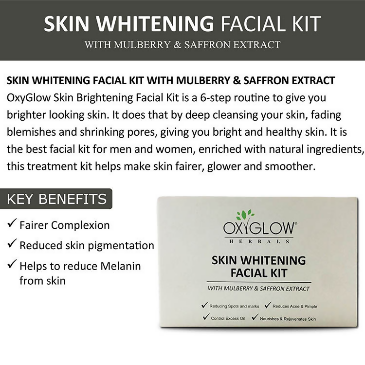 Oxyglow Herbals Skin Whitening Facial Kit | Grocsy