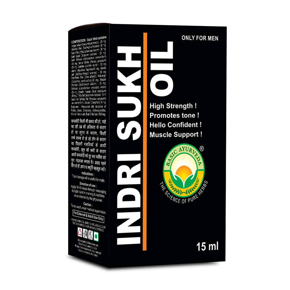 Basic Ayurveda Indri Sukh Oil | Grocsy