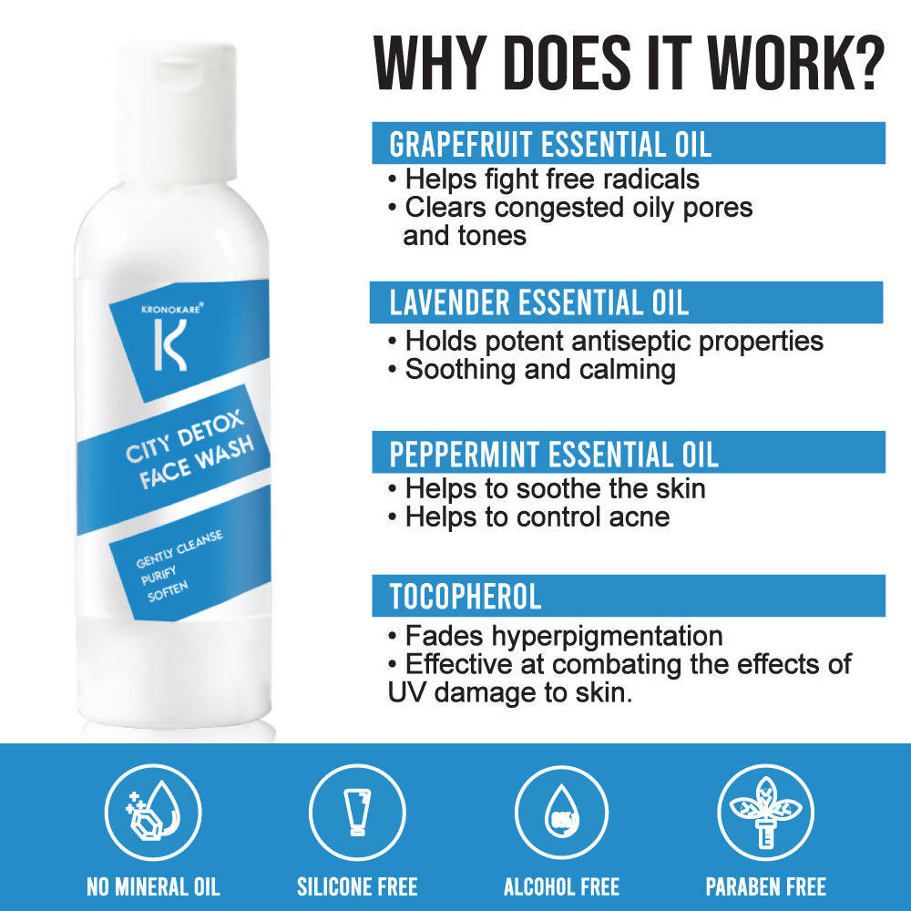 Kronokare City Detox Face Wash | Grocsy