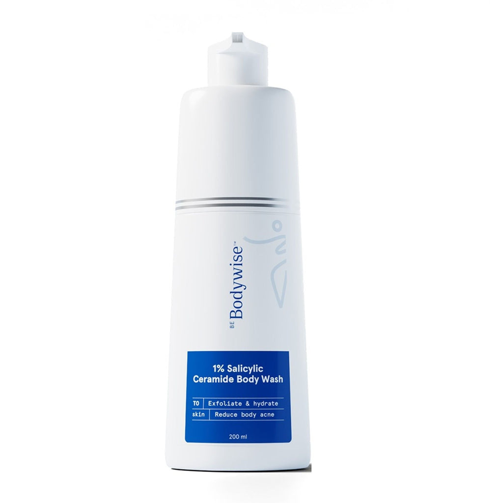 BeBodywise 1% Salicylic Ceramide Body Wash - Dual Pump 2in1 Body Wash - For Body Acne and Dry Skin | Grocsy