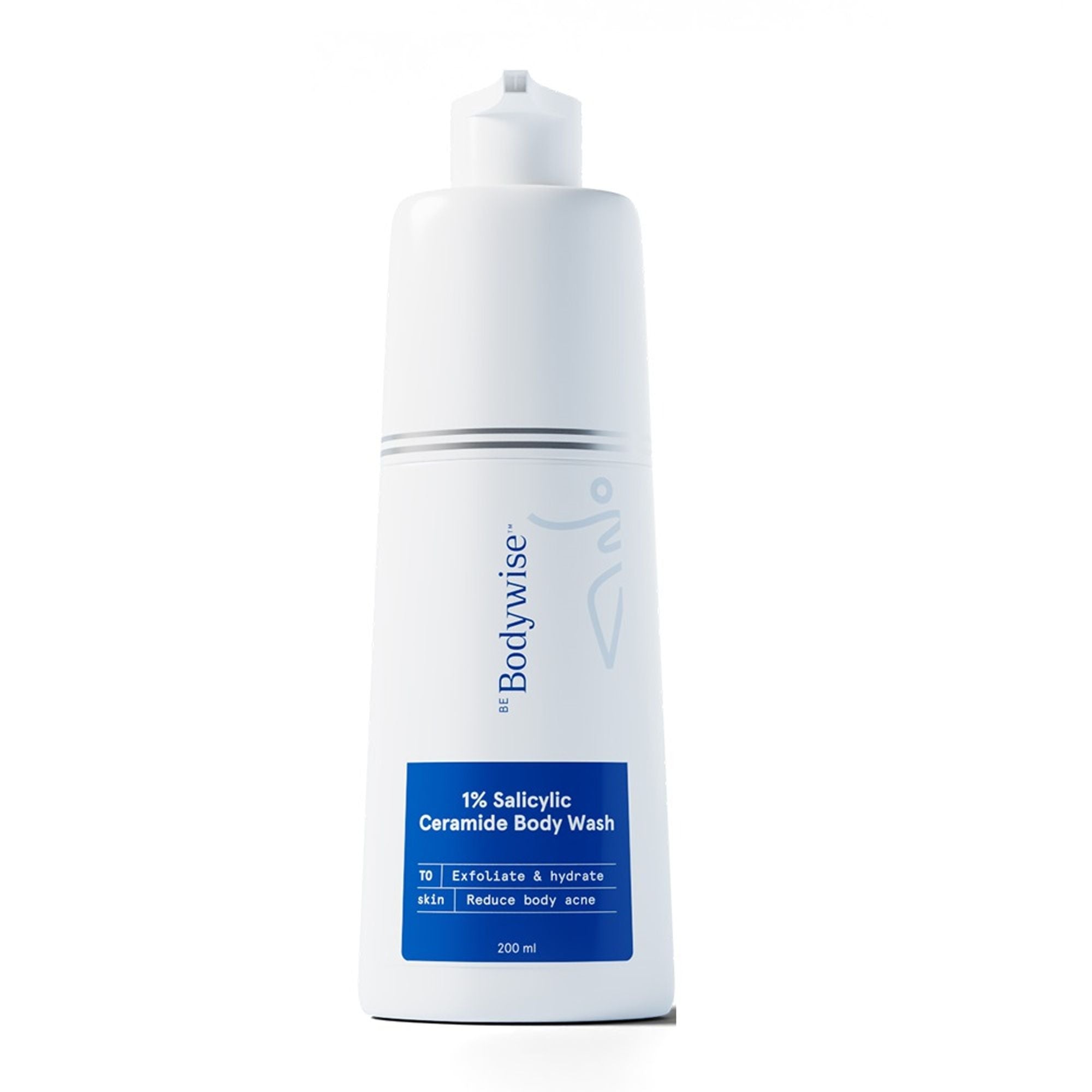 BeBodywise 1% Salicylic Ceramide Body Wash - Dual Pump 2in1 Body Wash - For Body Acne and Dry Skin | Grocsy