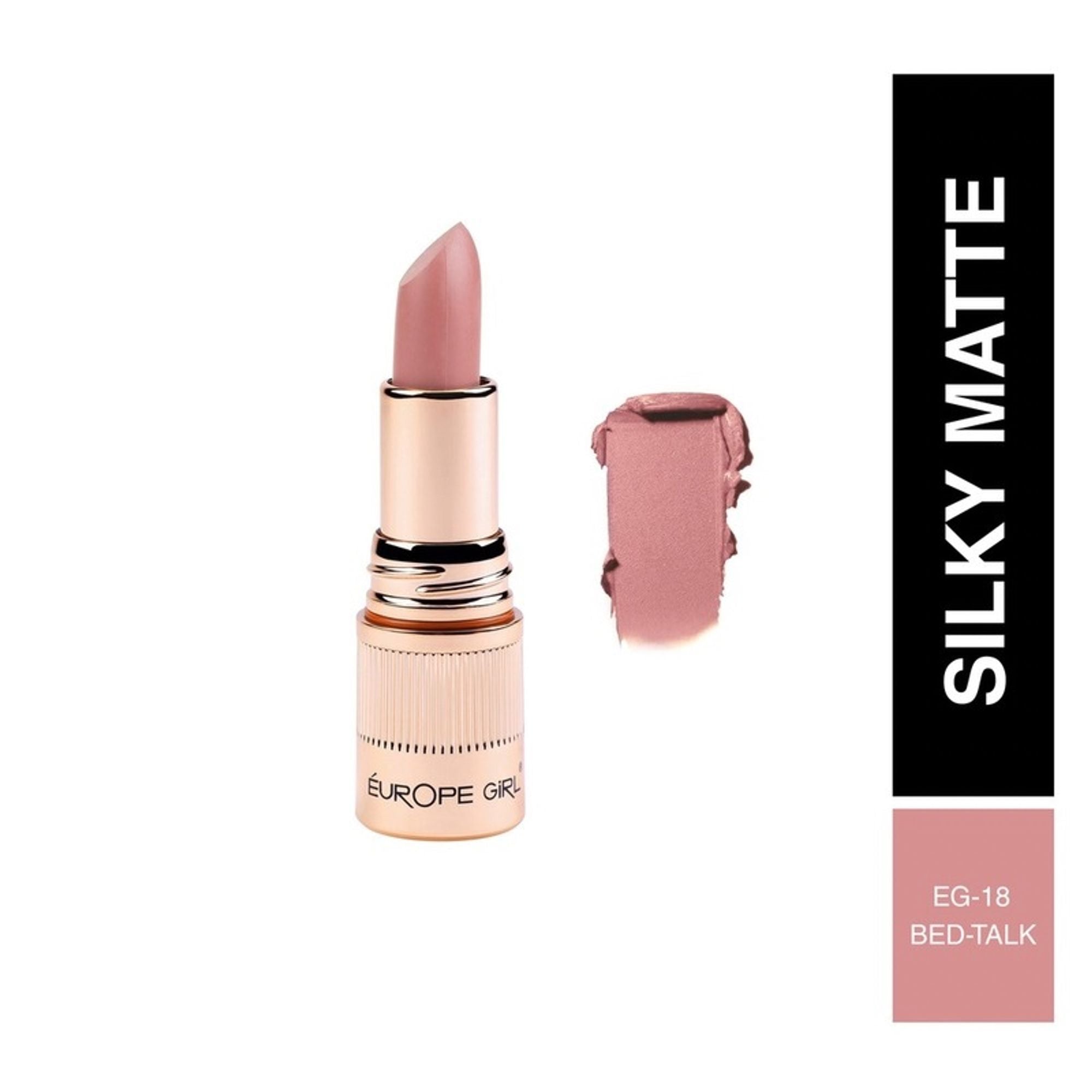 Europe Girl Silky Matte Lipstick - EG-18 Bed Talk Eg | Grocsy