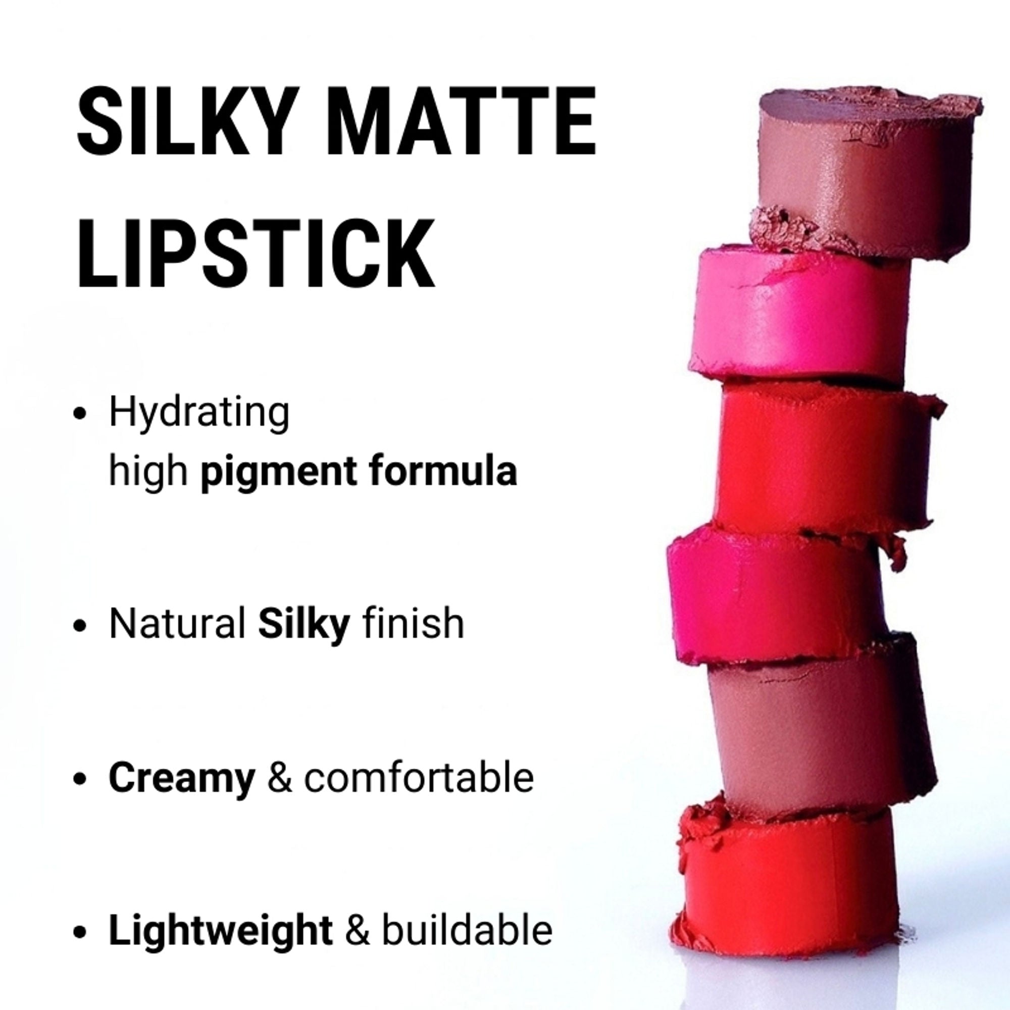 Europe Girl Silky Matte Lipstick - EG-18 Bed Talk Eg | Grocsy