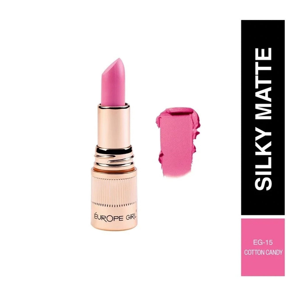 Europe Girl Silky Matte Lipstick - EG-15 Cotton Candy | Grocsy
