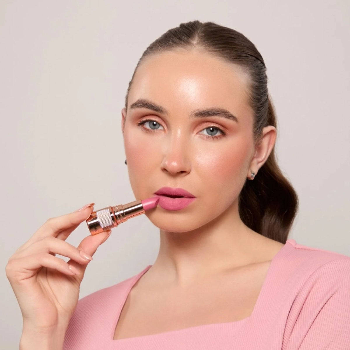 Europe Girl Silky Matte Lipstick - EG-15 Cotton Candy | Grocsy