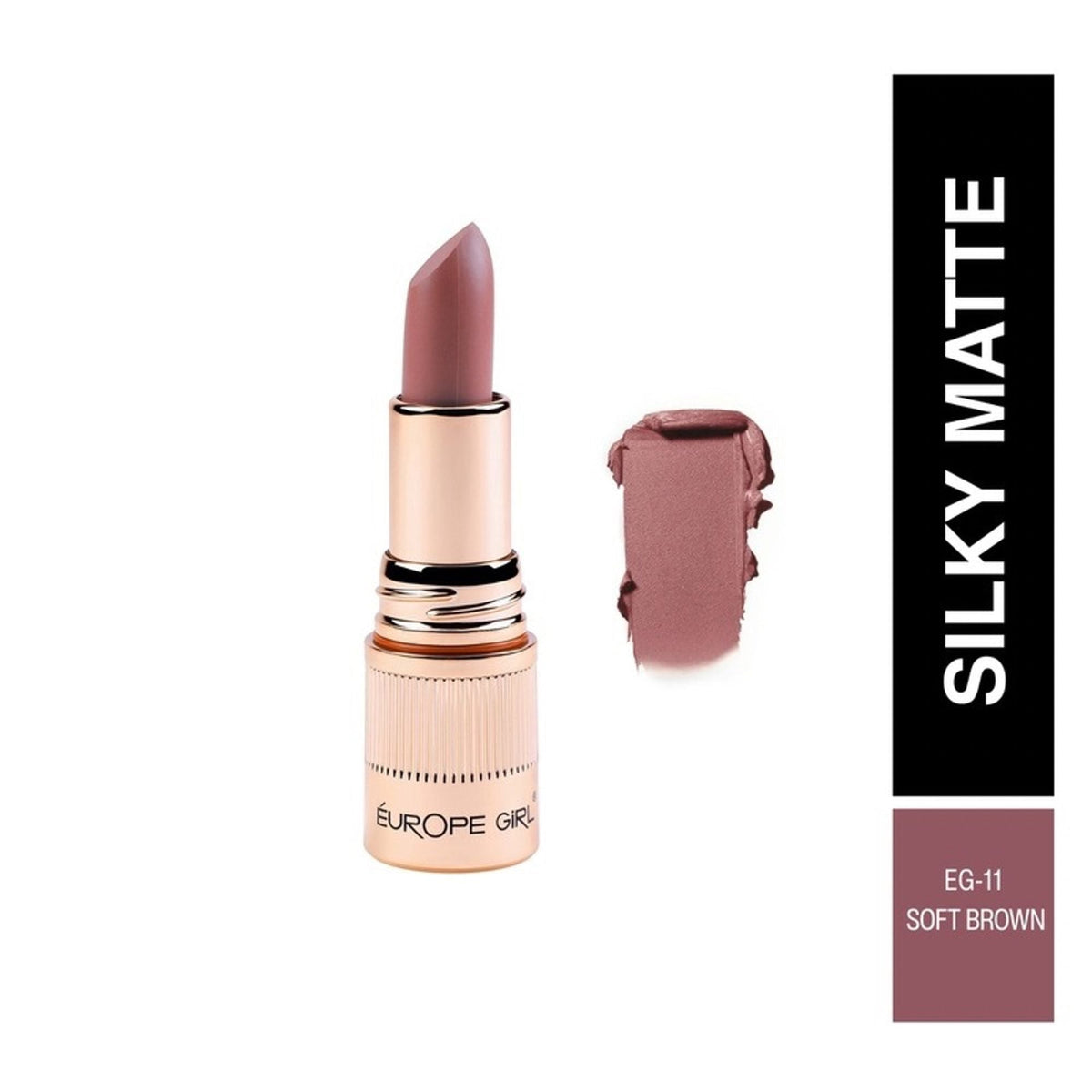 Europe Girl Silky Matte Lipstick - EG-11 Soft Brown | Grocsy