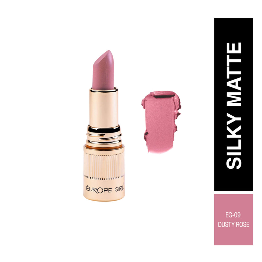 Europe Girl Silky Matte Lipstick - EG-09 Dusty Rose | Grocsy