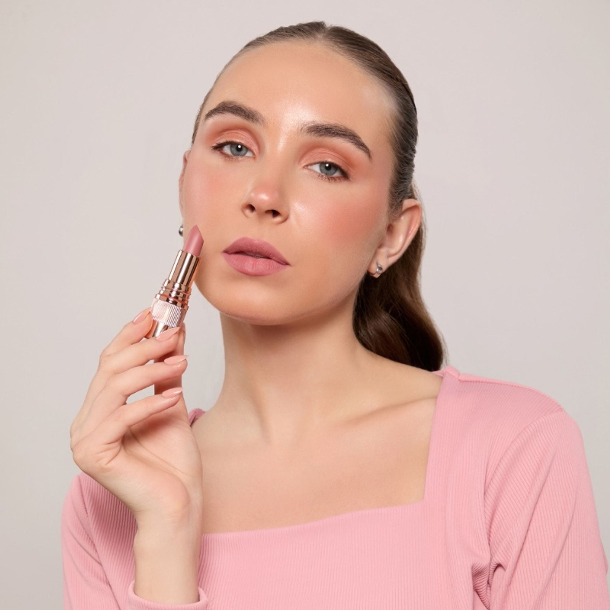 Europe Girl Silky Matte Lipstick - EG-09 Dusty Rose | Grocsy