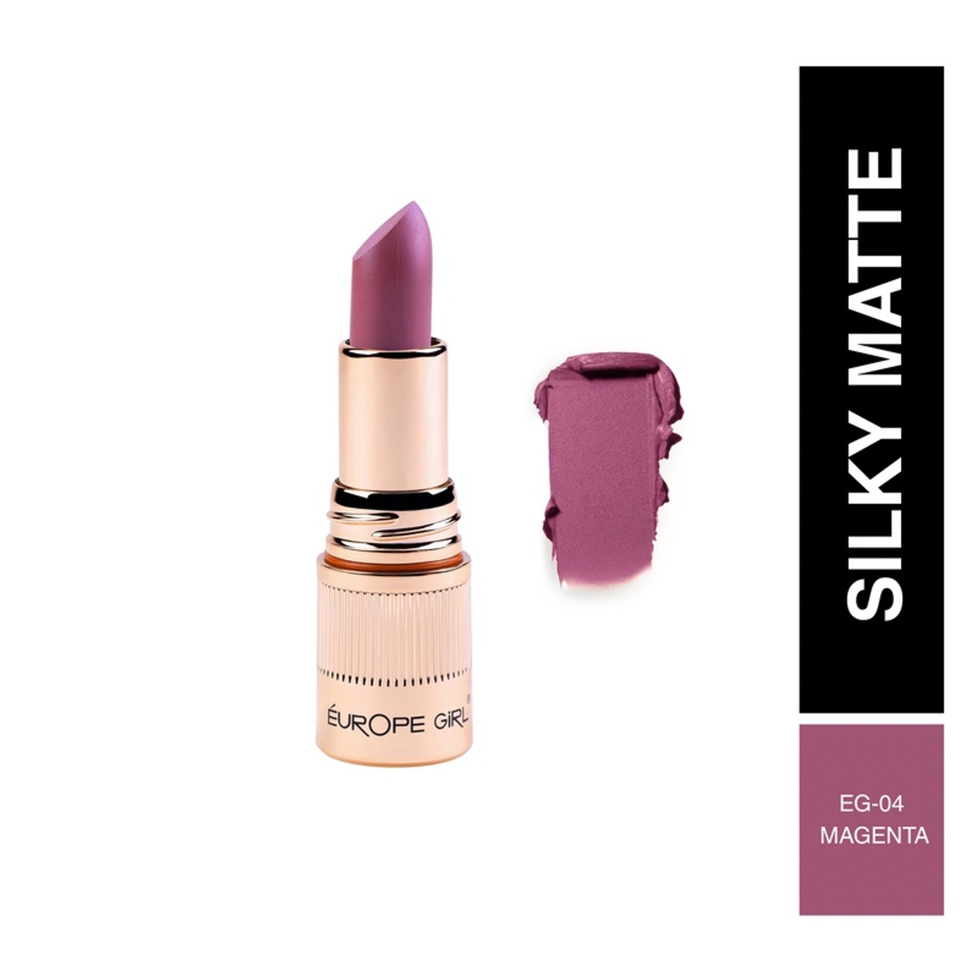 Europe Girl Silky Matte Lipstick - EG-04 Magenta | Grocsy