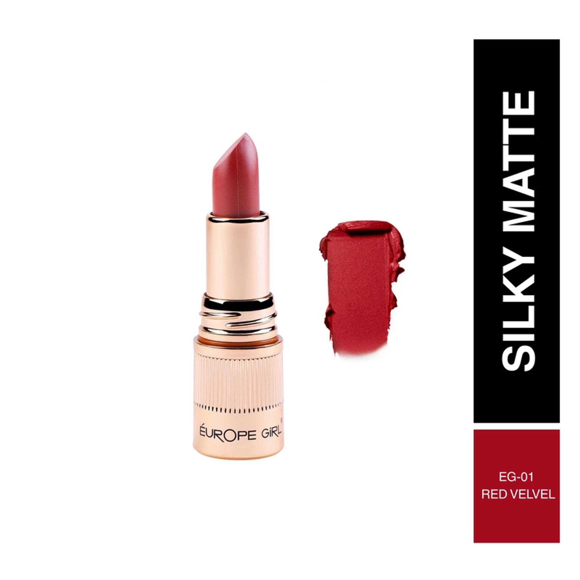 Europe Girl Silky Matte Lipstick - EG-01 Red Velvet | Grocsy