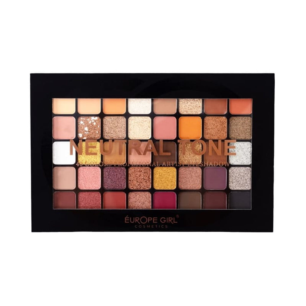 Europe Girl 40 Colour Eyeshadow Palette - Neutral Tone | Grocsy
