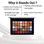 Europe Girl 40 Colour Eyeshadow Palette - Neutral Tone | Grocsy