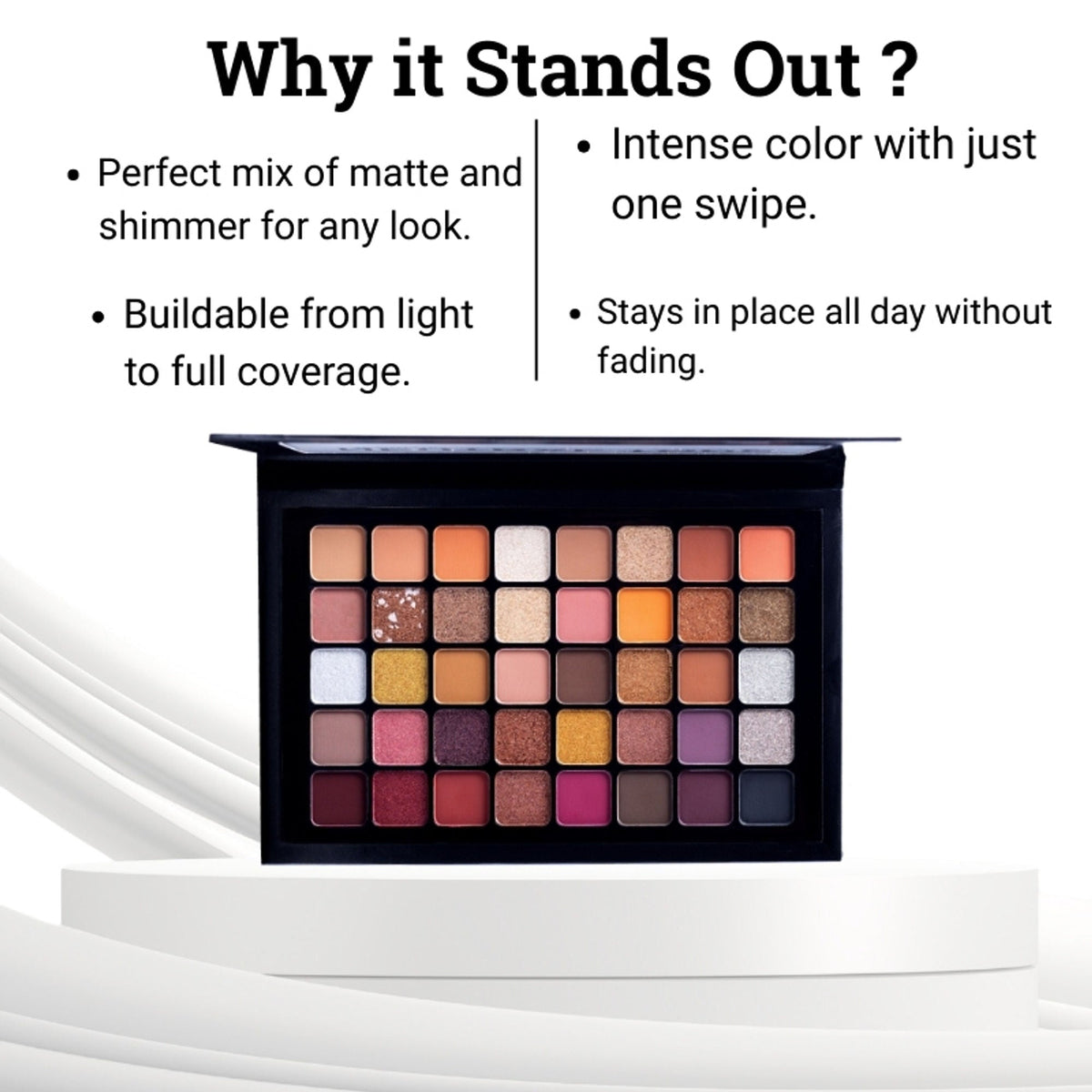 Europe Girl 40 Colour Eyeshadow Palette - Neutral Tone | Grocsy