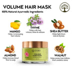 Ivory Natural Hair Volume Mask - Hair Volume And Length For Both Men & Women | Grocsy