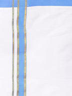 Sethukrishna Boys White Pure Cotton Shirt with Readymade Dhoti | Grocsy