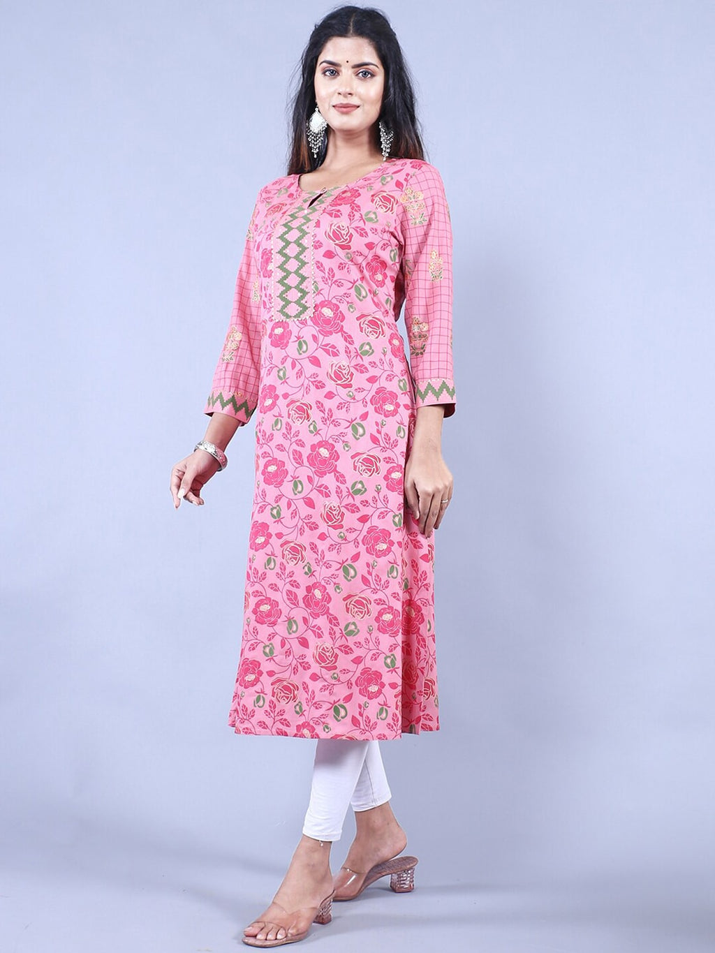 HERE&NOW Printed Straight Regular Fit Kurta | Grocsy