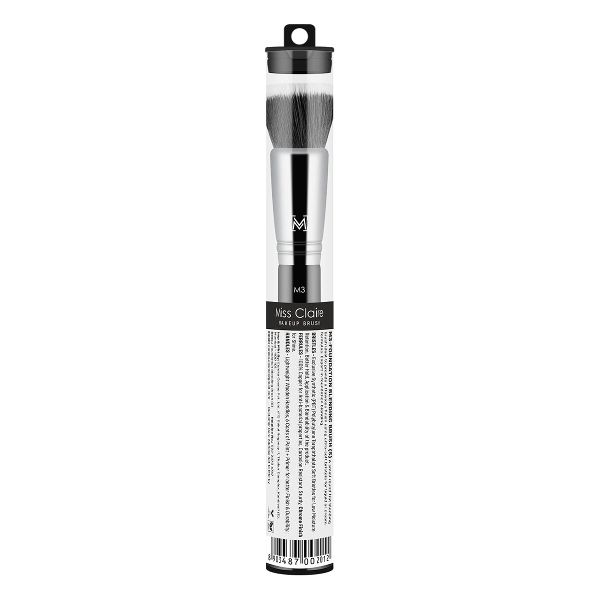 Miss Claire M3 - Foundation Blending Brush (S) - Chrome | Grocsy