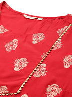 Sztori Plus Size Ethnic Motifs Printed Kurta Set | Grocsy