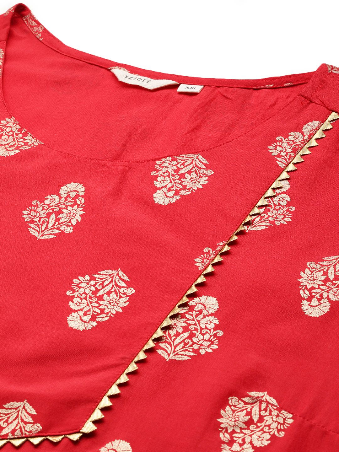 Sztori Plus Size Ethnic Motifs Printed Kurta Set | Grocsy