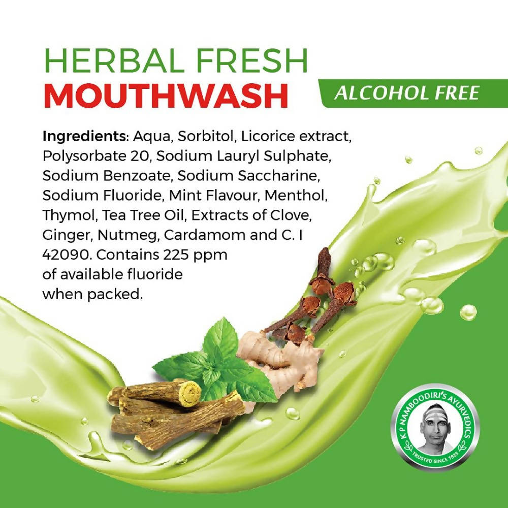 Kp Namboodiri's Herbal Fresh Mouth Wash | Grocsy