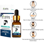 Amazing Earth Certified Organic Beard Oil and Beard Wash | Grocsy