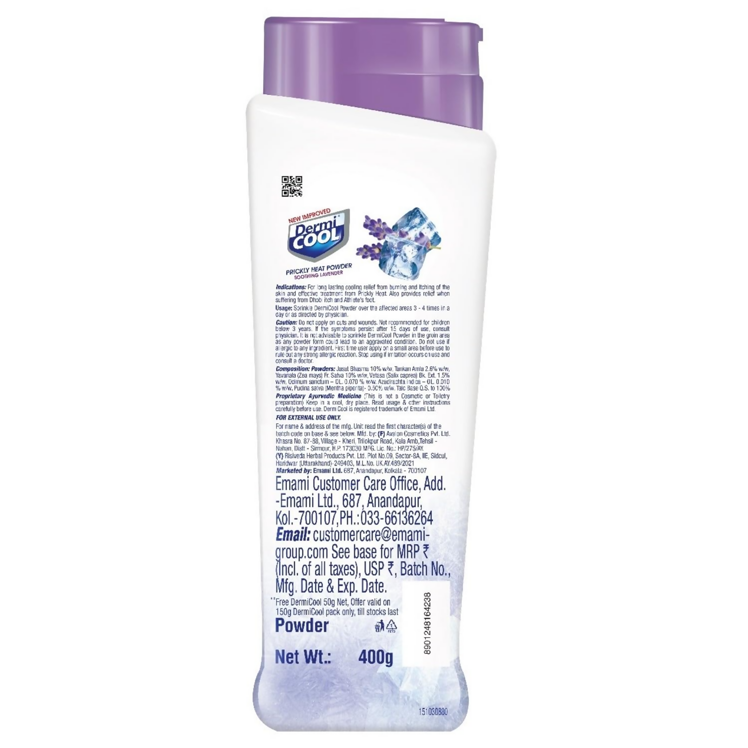 Dermi Cool Prickly Heat Powder Soothing Lavender | Grocsy