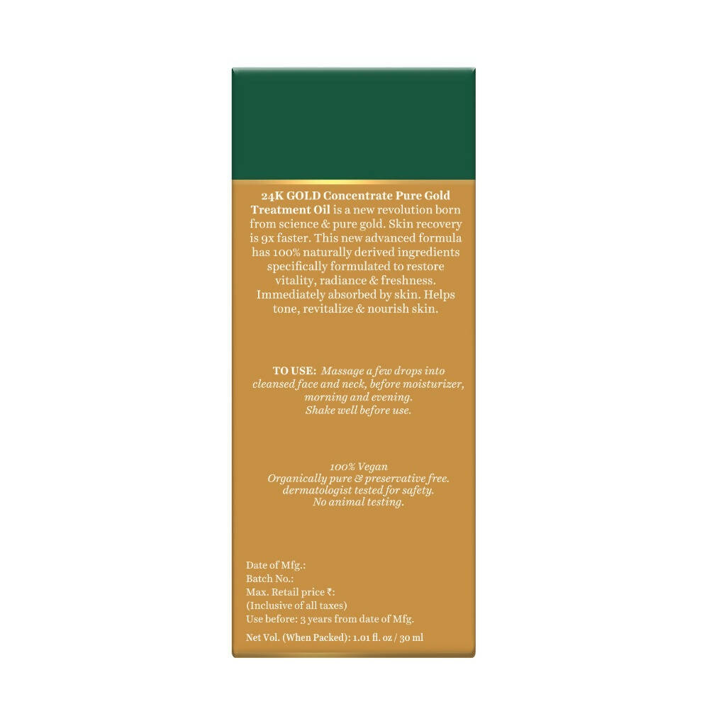 Biotique Advanced Organics 24K Gold Concentrate Pure Gold Treatment Oil | Grocsy