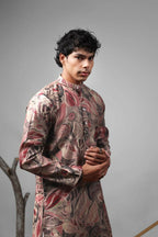 Multicolor Modal Silk Designer Printed Kurta Set - Mahotsav | Grocsy