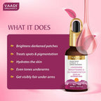 Vaadi Herbals Underarm Brightening & De-pigmentation Serum With Peony Root Extract & Green Seaweed | Grocsy