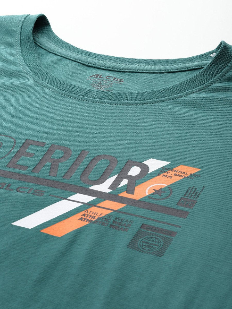 Alcis Men Typography Printed T-shirt | Grocsy
