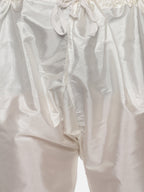 Sethukrishna Men Cream-Coloured Kurta with Pyjamas | Grocsy