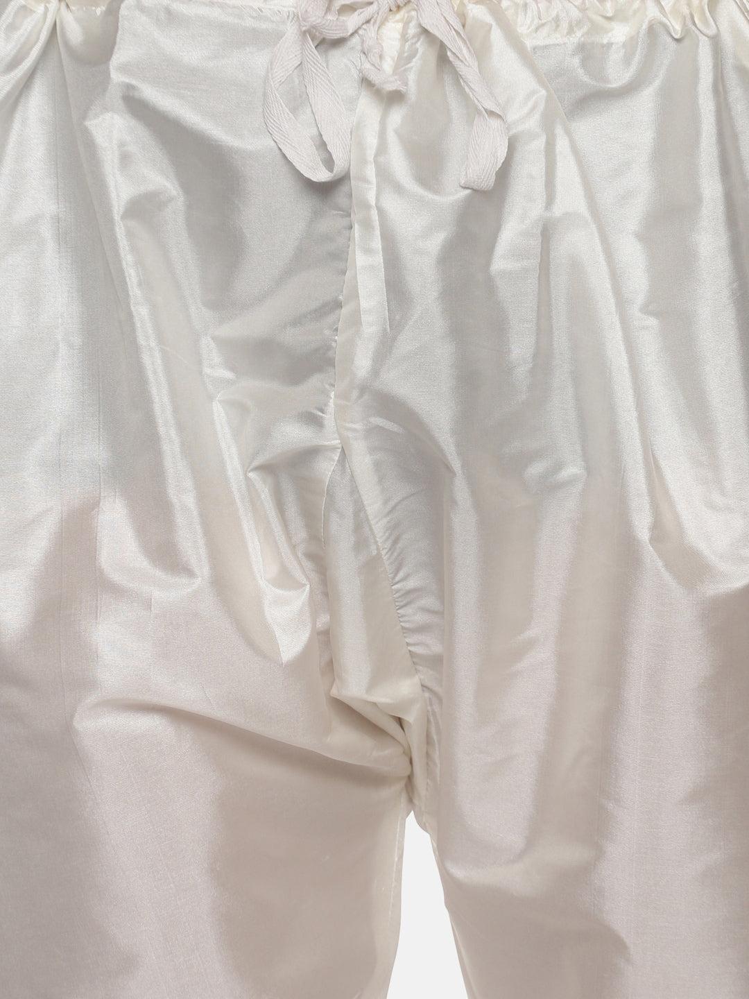 Sethukrishna Men Cream-Coloured Kurta with Pyjamas | Grocsy