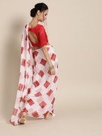 Saree Mall Bandhani Poly Chiffon Saree | Grocsy