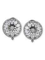 Round Stone Earrings- Ruby Raang