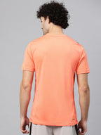 Alcis Men Brand Logo Printed Anti Static Slim Fit T-shirt | Grocsy