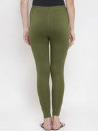 TAG 7 Women Pack Of 2 Solid Ankle-Length Leggings | Grocsy
