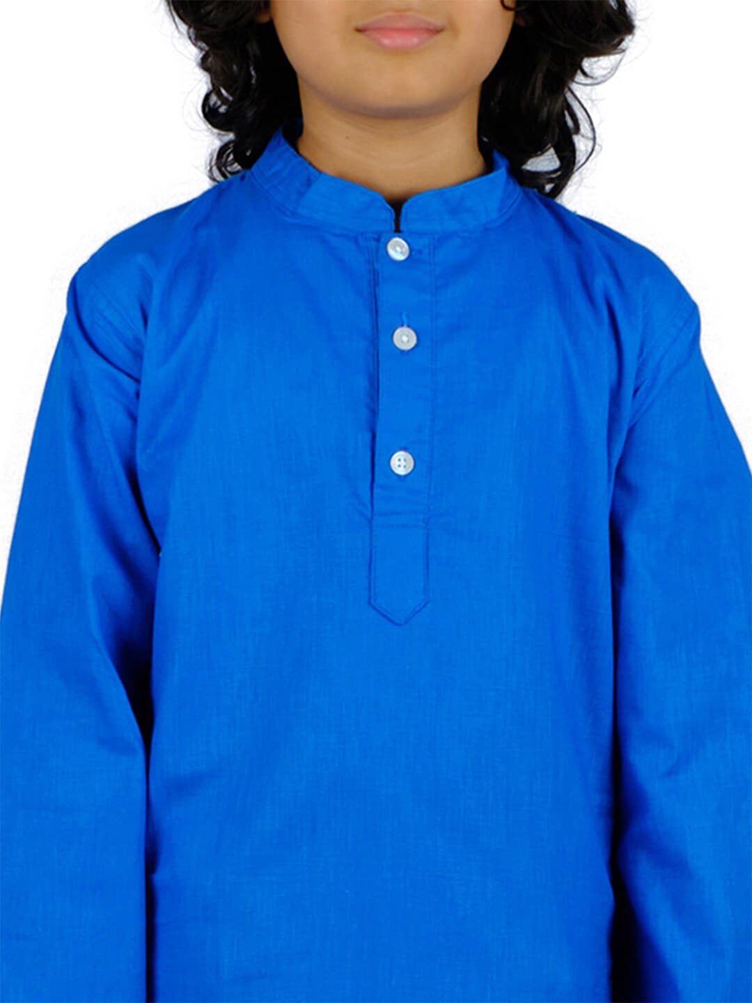 Sethukrishna Boys Blue Pure Cotton Kurta with Dhoti Pants | Grocsy