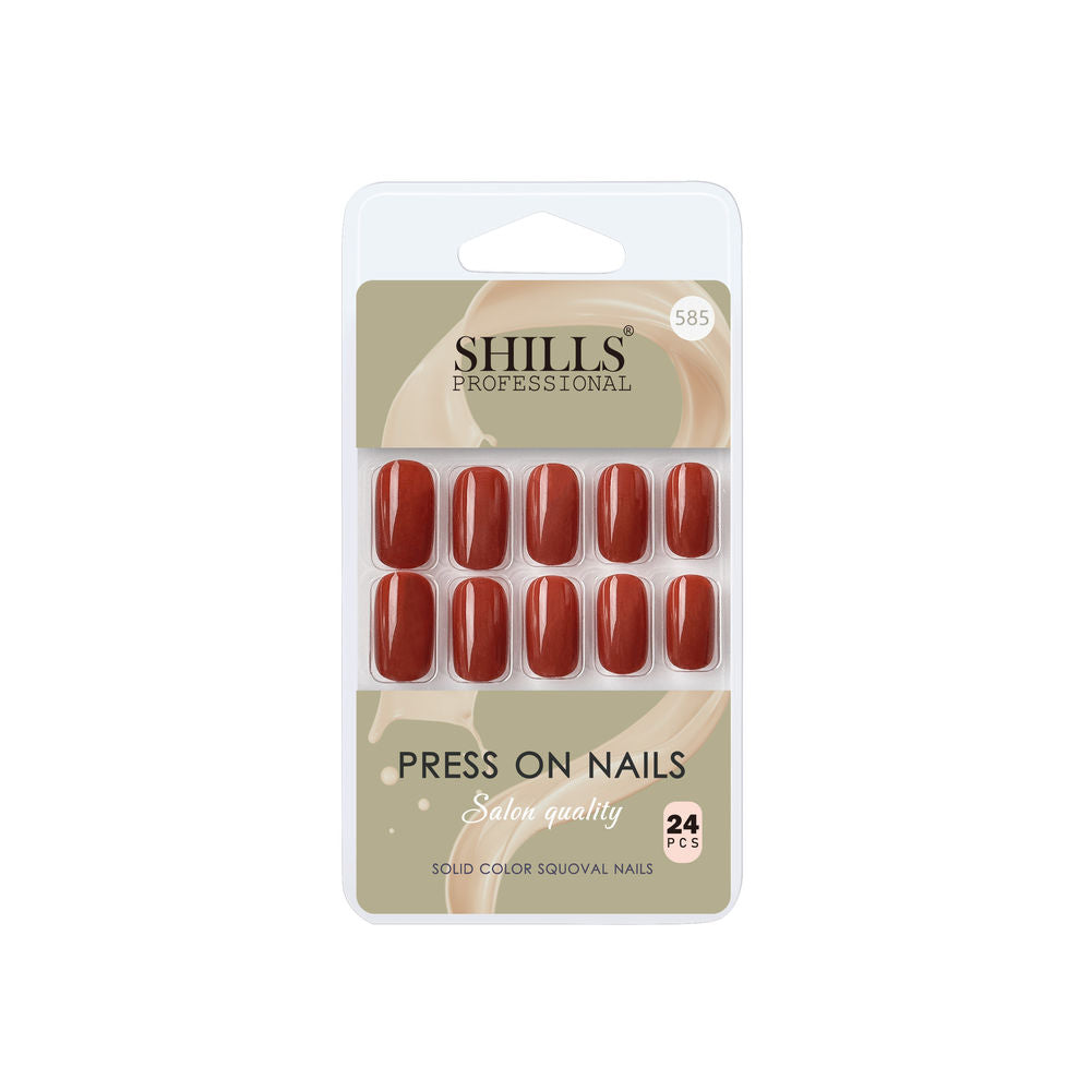 Shills Professional Reusable Press On Nails Square - SPN585 | Grocsy