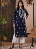 ADA Women Ethnic Motifs Printed Thread Work Kurta | Grocsy