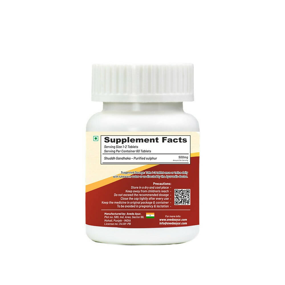 Life Aveda Gandhak Rasayan Tablets | Grocsy
