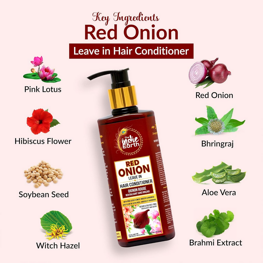 The Indie Earth Advanced Red Onion Hair Care Trio | Grocsy