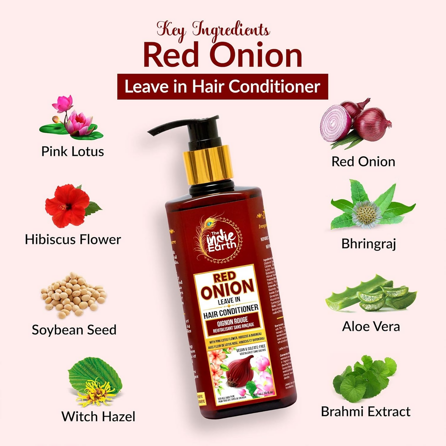 The Indie Earth Advanced Red Onion Hair Care Trio | Grocsy