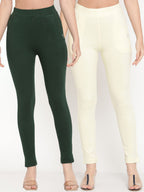 TAG 7 Women Pack of 2 Ankle-Length Leggings | Grocsy